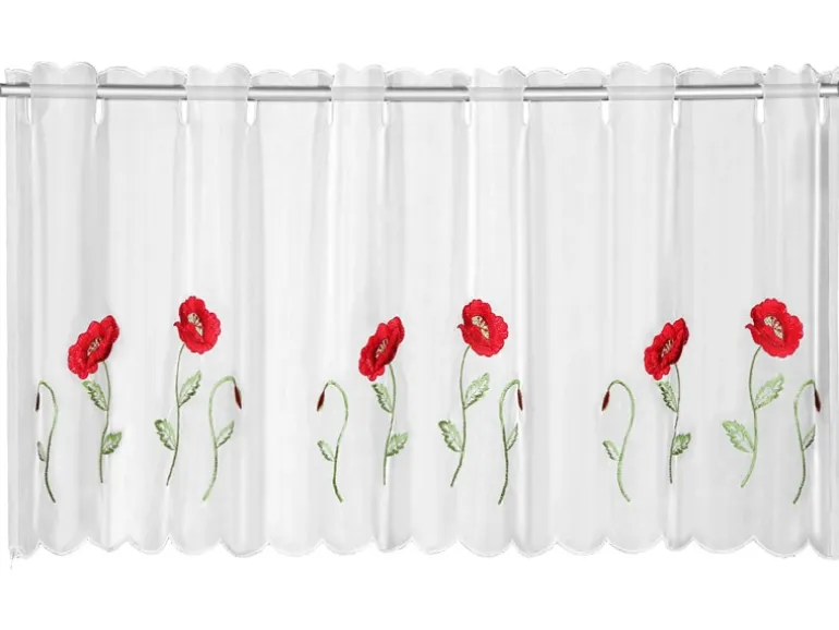 Bistrogardine Mohnblume Rot 45 cm x 155 cm
