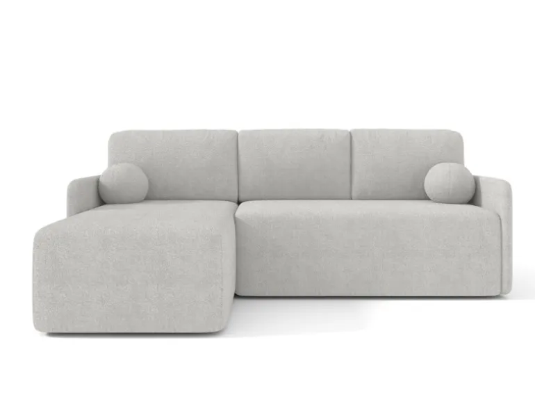 Björn&Schiller Ecksofa mit Schlaffunktion und Bettkasten 212x92x142 cm Waschbarer Bezug Grau