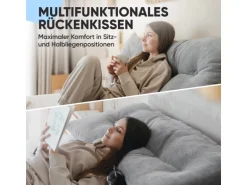 Björn&Schiller Rückenkissen Grau 160 cm mit Waschbarem Bezug