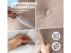 Björn&Schiller Rückenkissen Champagne 70 cm mit Waschbarem Bezug