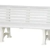 Blome 3er Bank Helgoland Weiß 64 cm x 150 cm x 80 cm