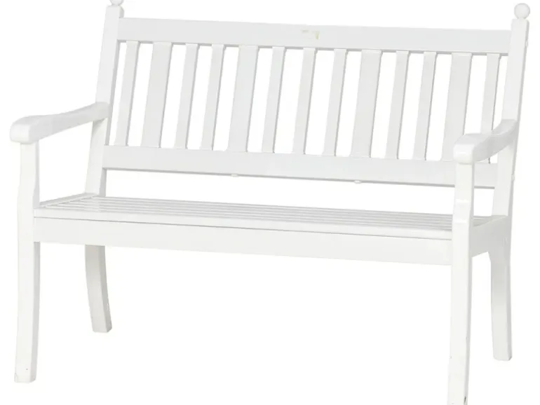 Blome 2er Bank Hohenzollern Weiß 69 cm x 115 cm x 88 cm