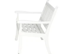Blome 2er Bank Hohenzollern Weiß 69 cm x 115 cm x 88 cm