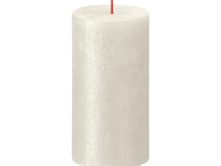Bolsius Rustik-Kerze Shimmer 130/68 mm Elfenbein