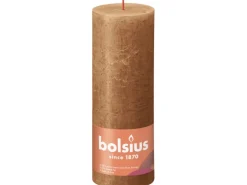 Bolsius Rustik-Kerze Shine 190/68 mm Gewürzbraun