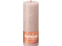 Bolsius Rustik-Kerze Shine 190/68 mm Nebliges Rosa