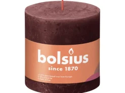 Bolsius Rustik-Kerze Shine 100/100 mm Samtrot