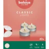 Bolsius Teelichter in Box Brenndauer 6 Stunden 40 Stück