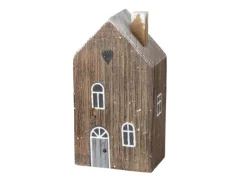 Boltze Deko-Aufsteller Houses Klein 2-fach Sortiert 12 x 4,5 x 6,5 cm Mehrfarbig