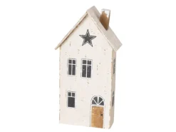 Boltze Deko-Aufsteller Houses Groß 2-fach Sortiert 25 x 6 x 14 cm Mehrfarbig