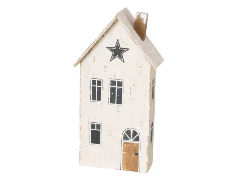 Boltze Deko-Aufsteller Houses Groß 2-fach Sortiert 25 x 6 x 14 cm Mehrfarbig
