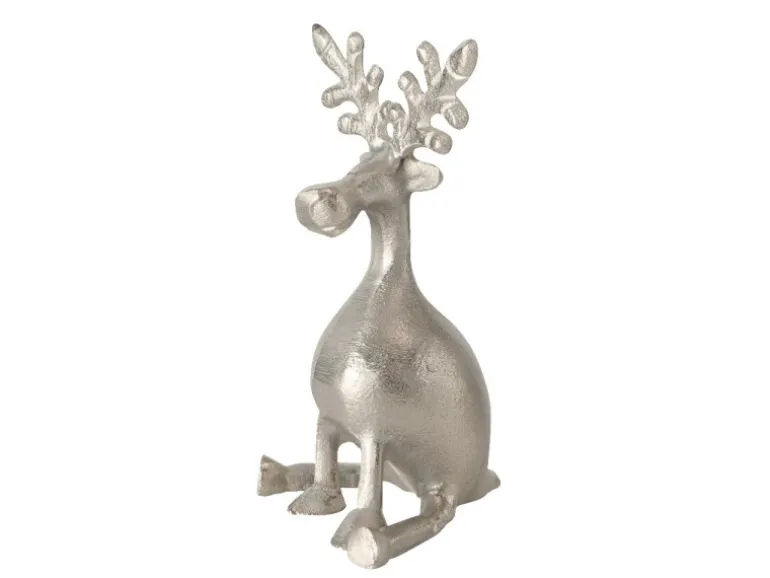 Boltze Deko-Figur Tarnow Klein 16 cm x 8 cm x 8 cm Silber