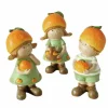 Boltze Figur Fruits 3-fach Sortiert 18 cm x 8 cm x 7,5 cm Orange
