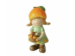Boltze Figur Fruits 3-fach Sortiert 18 cm x 8 cm x 7,5 cm Orange