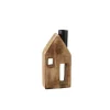 Boltze Home Deko-Aufsteller Häusle Klein 16 cm x 4 cm x 7,5 cm Natur