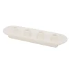 Boltze Home Kerzenteller Runyo 34 cm x 10 cm x 6 cm Weiß