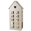 Boltze Home Laterne Alamo Groß 35 cm x 13 cm x 17 cm Beige