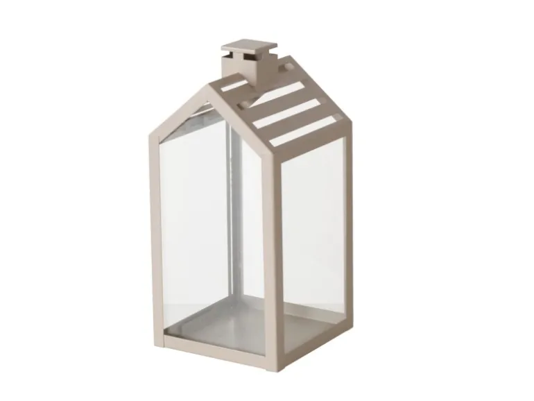 Boltze Home Laterne Cody Klein 23 cm x 11 cm x 11 cm Beige