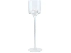 Boltze Home Windlicht Arosa Groß Ø 7,5 cm x 30 cm Transparent
