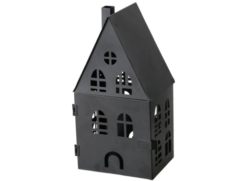 Boltze Laterne Dover Mittel 24 cm x 10 cm x 12 cm Schwarz