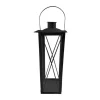 Boltze Laterne Farol Groß 50 cm x 17 cm x 17 cm Schwarz