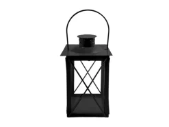 Boltze Laterne Farol Klein 20 cm x 12 cm x 12 cm Schwarz