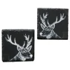 Boltze Untersetzer Moritz 2-fach Sortiert 10,5 cm x 10,5 cm Schwarz - Weiß