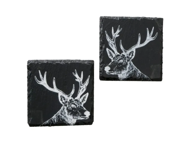 Boltze Untersetzer Moritz 2-fach Sortiert 10,5 cm x 10,5 cm Schwarz - Weiß