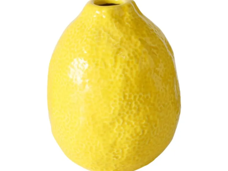 Boltze Vase Zitronella 12 cm x Ø 9 cm Gelb