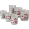 Boltze Windlicht Monti 2-er Set Ø 9 cm x 10,3 cm Mehrfarbig 3-fach sortiert