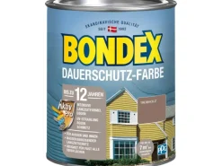 Bondex Dauerschutz-Farbe Treibholz Seidenglänzend 750 ml