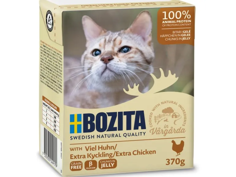 Bozita Katzen-Nassfutter Häppchen in Gelee Huhn 370 g