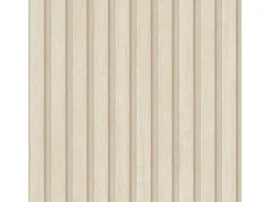 Bricoflor Akustikpaneele Tapete Creme Beige Ideal für Schlafzimmer und Büro Moderne Vliestapete in Holzoptik