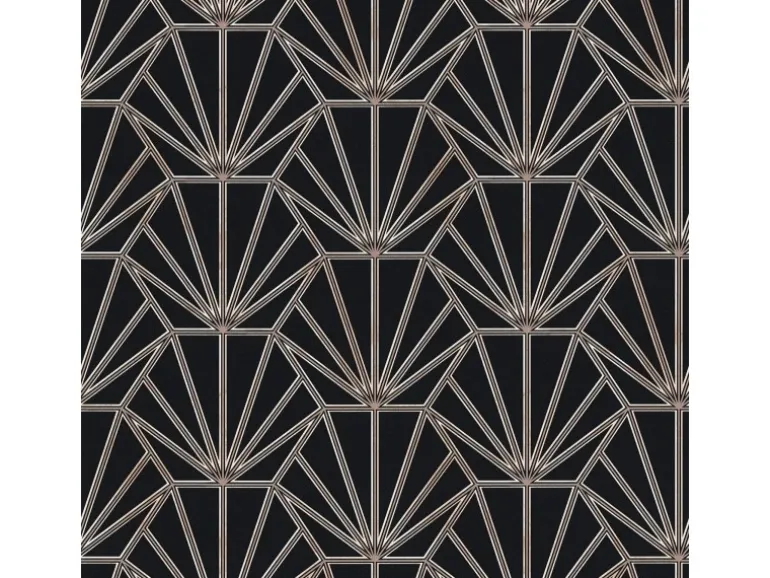 Bricoflor Art Deco Tapete in Schwarz und Grau Moderne Tapete Im 20er Jahre Stil Elegante Vliestapete Ideal für Schlafzimmer und Wohnzimmer