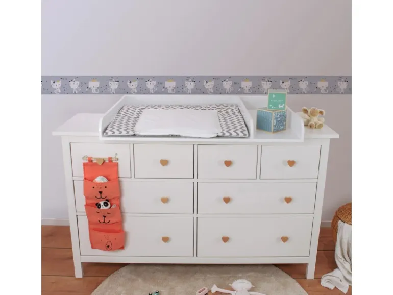 Bricoflor Baby Tapete mit Katzen für Mädchen Graue Kinderzimmer Bordüre Selbstklebend mit Tieren Katzentapete Ideal für Babyzimmer Von Mädchen