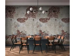 Bricoflor Backstein Tapete Alte Mauer Braun Grau Für Küche Und Wohnzimmer Vlies Steintapete In 3D Optik Fototapete Mit Mauer Motiv