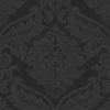 Bricoflor Barock Tapete aus Papier und Vinyl Schwarze Ornament Tapete mit Vinyl Muster Neobarock Stil Elegante Wohnzimmer Papiertapete