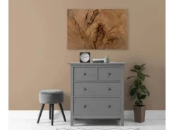 Bricoflor Baumstamm Bild Mit 3D Effekt Leinwandbild Mit Baum Motiv In 120 X 80 Cm Deko Wandbild Braun Ideal Für Wohnzimmer