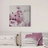 Bricoflor Bild Mit Kirschblüte Blumen Leinwandbild Ideal Für Mädchenzimmer Und Schlafzimmer Romantisches Wandbild Mit Japanischer Kirschblüte