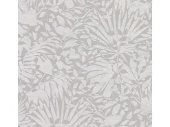 Bricoflor Blätter Tapete in Grau Silber Vlies Mustertapete für Schlafzimmer und Küche Metallic Vliestapete mit Palmenblättern