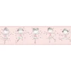 Bricoflor Bordüre Selbstklebend Kinderzimmer Von Mädchen Ballerina Tapete Mädchenzimmer Rosa Tapetenbordüre Ideal für Mädchen und Babys
