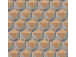 Bricoflor Bunte Tapete 60Er Jahre Retro Vliestapete Geometrisch Vlies Mustertapete In Leinenoptik Ideal Für Wohnzimmer Und Küche
