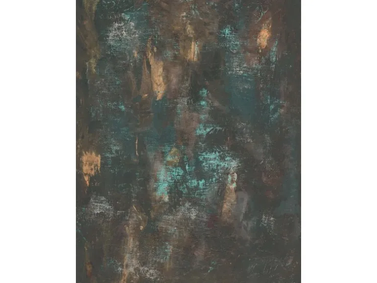 Bricoflor Dunkelgrüne Tapete In Patina Optik Fototapete Mit Rost Motiv Industrial Vliestapete Ideal Für Schlafzimmer Und Büro