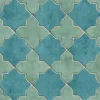Bricoflor Fliesen Tapete Blau Türkis Orientalische Vlies Fliesentapete in Mosaik Optik Marokkanisch Arabische Vliestapete in Fliesenoptik für Küche