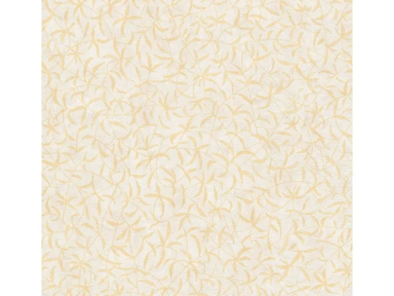 Bricoflor Gelbe Tapete mit Blumen Muster Florale Vliestapete mit Blättern Ideal für Wohnzimmer und Flur Vlies Mustertapete