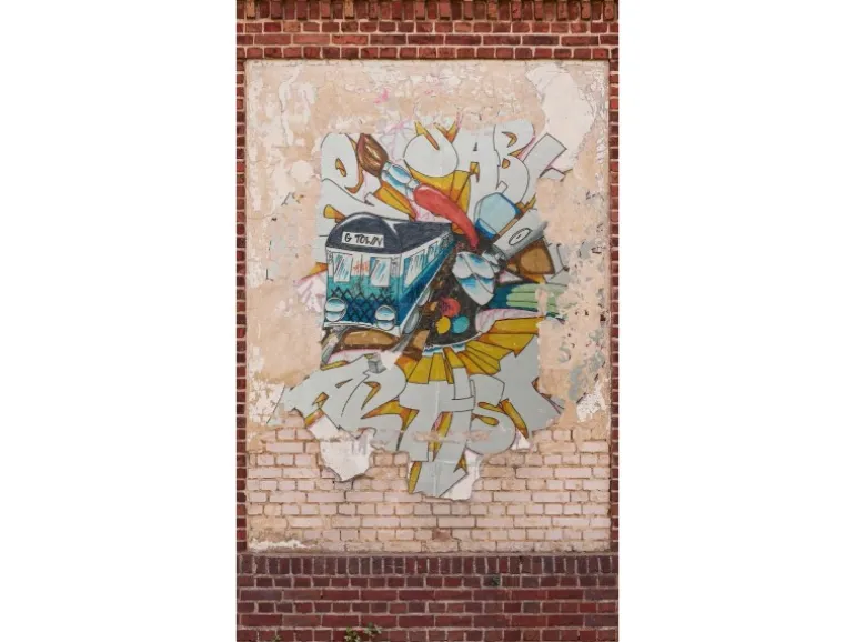 Bricoflor Graffiti Tapete Für Jugendzimmer Und Kinderzimmer Vliestapete In Steinoptik Fototapete Für Kinder Mit Mauer Design