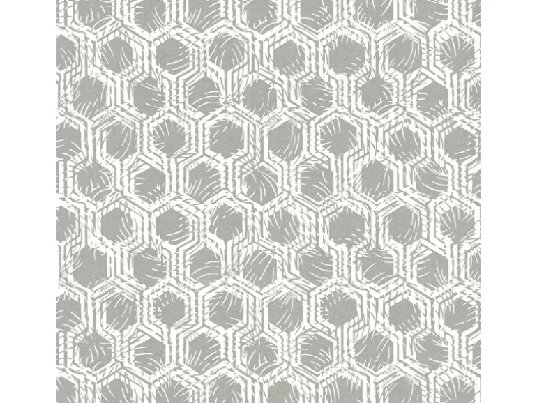 Bricoflor Hexagon Tapete in Weiß Grau Moderne Mustertapete mit Geometrischem Design Büro und Schlafzimmer Vliestapete mit Sechseck Muster