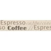Bricoflor Küchenbordüre in Beige und Braun Kaffee Tapeten Bordüre Selbstklebend Vlies Tapetenborte mit Vinyl Schriftzug für Cafe und Küche