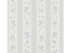 Bricoflor Landhaus Tapete mit Blumen Ideal für Küche und Flur Romantische Vliestapete mit Rosen in Grau Blau im Shabby Chic