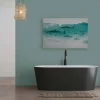 Bricoflor Leinwandbild Mit Fischen Küchen Und Badezimmer Bild Mit Meer Motiv Fischschwarm Auf Wandbild In 120 X 80 Cm